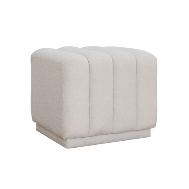 Mira Small Ottoman in Fabric