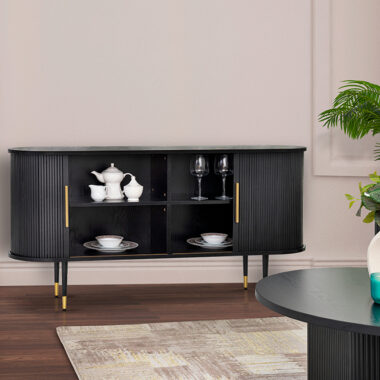 Tambour Side Board – Black