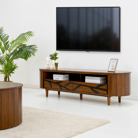 Bamboo Tv Wall Unit