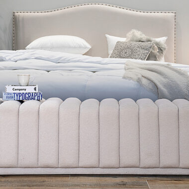 Mira Large Ottoman in Fabric