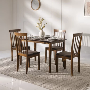 Broadway Dining Set 4 Seater – Antique Oak