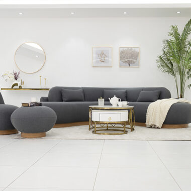 Lorenzo Corner Sofa Set-Grey