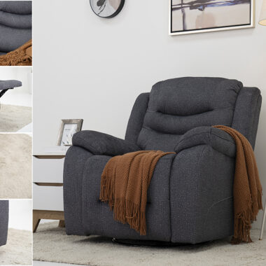 Madrid Recliner Sofa - Grey