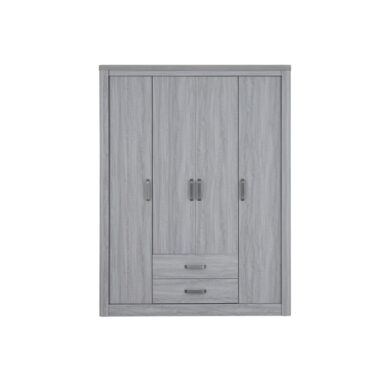 Olivos 4 Door Wardrobe – Grey