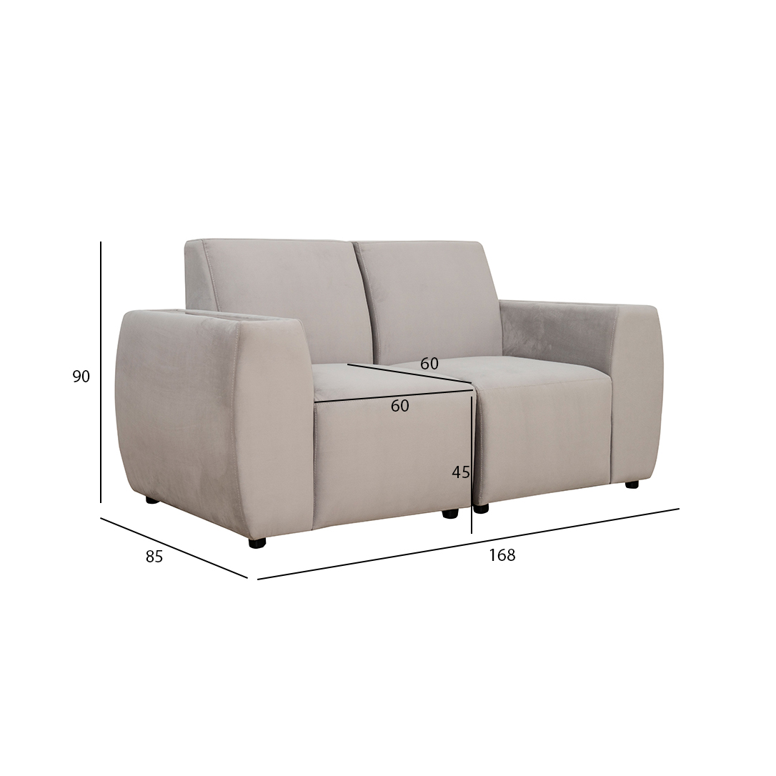 Two seater deals corner sofa