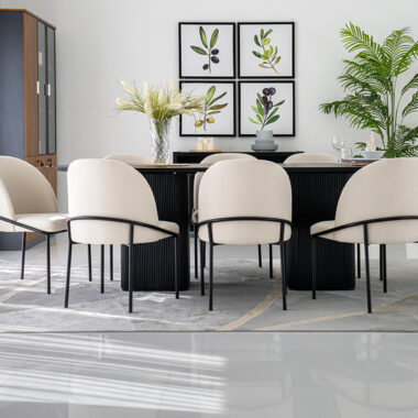 Tambour Dining Set 8-Seater