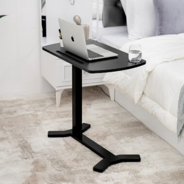 Austin Manual Standing End Table – Black