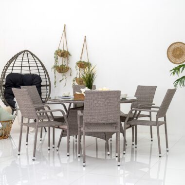 Linea Dining Set – 6 Seater