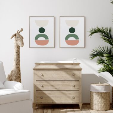 Arc Design Wall Art - Pink
