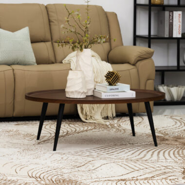 Velva Coffee Table – Walnut & Black
