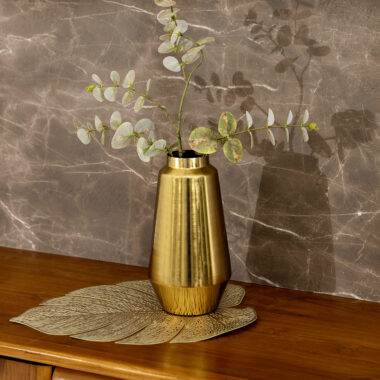 Denis metal vase gold 13 x 13 x 25 cm