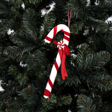 Holiday Chamdol Red And White Hanging Candy Cane (8X2X25) cm