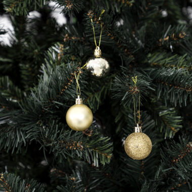 Holiday Chamdol Baubles 24Pk 40Mm Champagne (20X13X65) Cm