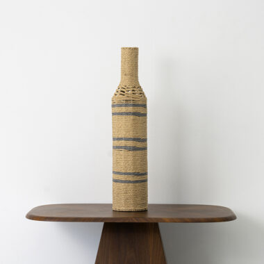 Patrick Rope vase color brown – 15x15x60