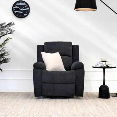 Crimson Single Recliner-Black