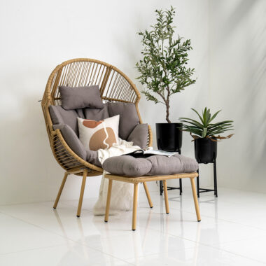 Ibiza Outdoor Chair with Stool