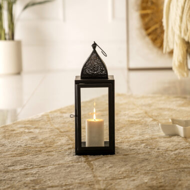 Chloe Metal black lantern 14X14X40CM