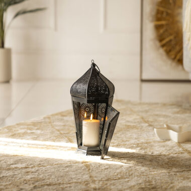 Chloe Metal black Morroccon lantern 16X16X35CM