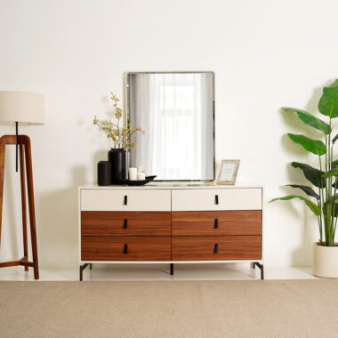 Kaspar Dresser Mirror with Stool