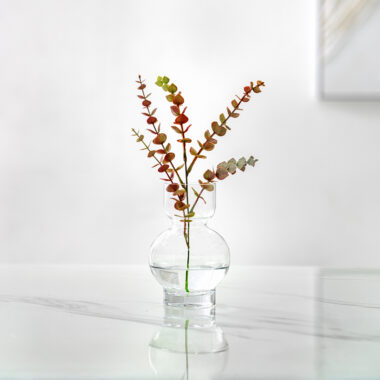 Atlas Clear Glass Vase 10X16Cm