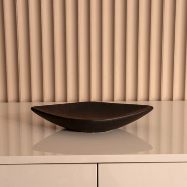 Blenka Ceramic Black Deco Platter 30 X 16 X 5.5Cm