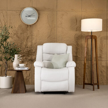 Davis Single Recliner Electric Sofa  Beige