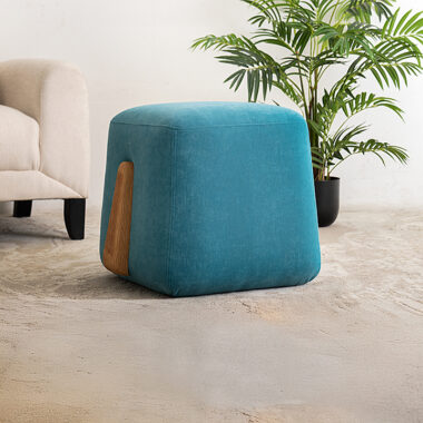 Dante Square Pouffe ? Blue