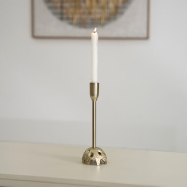 Ernid metal taper candle holder 7.5×7.5x27cm