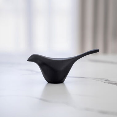 Rayn Polyresin Black Bird accent 6.5 cm