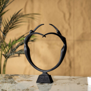 Verdant Polyresin Abstract black Dancing figurine 27x8x35.3cm