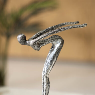 Verdant Polyresin Abstract Figurine 14×6.8×27.3cm