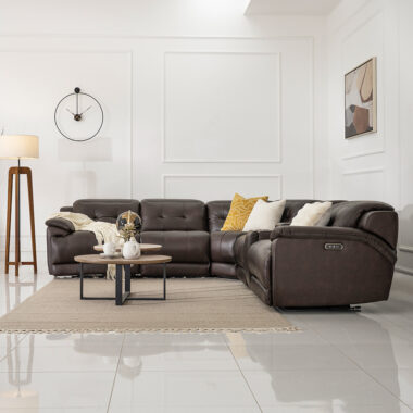 Angelton Corner Sofa ? Chocolate