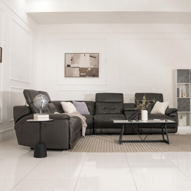 Angelton Corner Sofa -Dark Grey