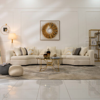 Clara Corner Sofa U-Shape White