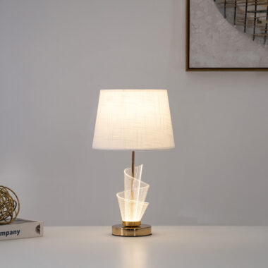 Phoebe Acrylic Base Table Lamp White 44CM