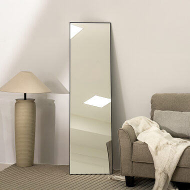 Sierra Metal Floor Standing Mirror Gold 168X2.5X46Cm