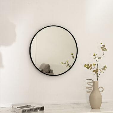 Sierra Metal Wall Mirror Black 50X2.5X50Cm