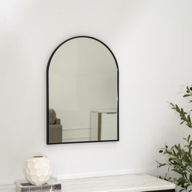Sierra Metal Wall Mirror Black 50X70X2.5CM