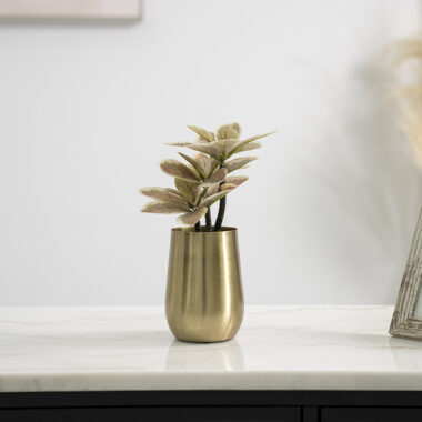 Siv Metal Gold Vase 15.5CM