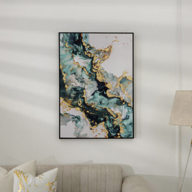 Verdant Abstract Canvas Wall Art