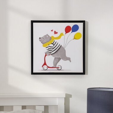 Verdant Bear kids Canvas Wall Art