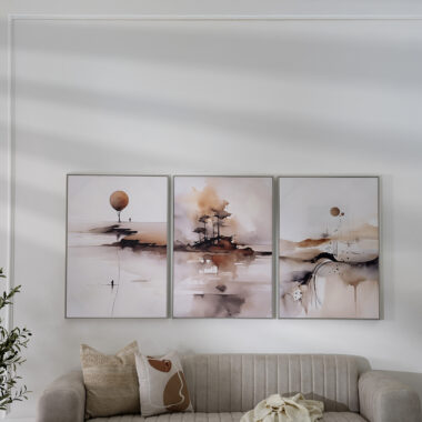 Verdant Set of 3 Sunset Canvas Wall Art