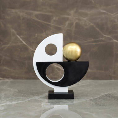 Auric Polyresin Abstract Accent -21.2CM