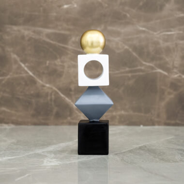 Auric Polyresin Abstract Accent -27.8CM