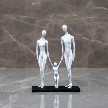 Auric Polyresin Family Accent -25CM