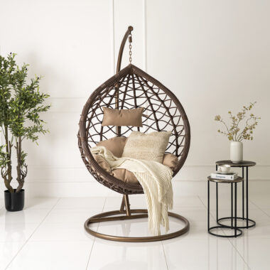 Cardia Swing Chair – Brown