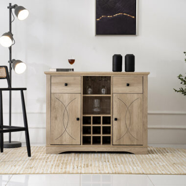Tyrell Wine Cabinet Oak