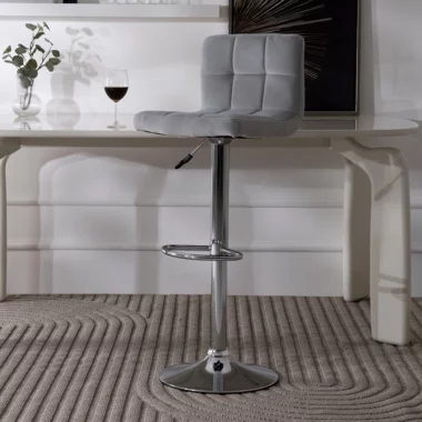 Baroko Bar Stool Grey