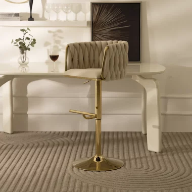 Nicko Bar Stool Beige