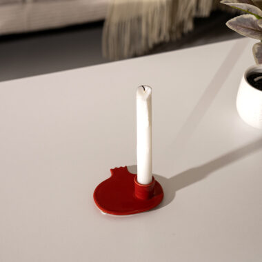 Quinn Ceramic Pomegranate Candle Holder -10x10x3.3CM